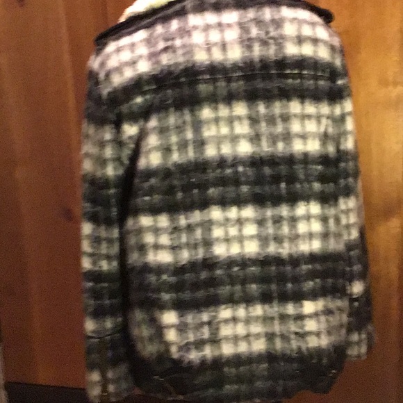 Free People Fuzzy Jacket Sz L - Picture 4 of 6